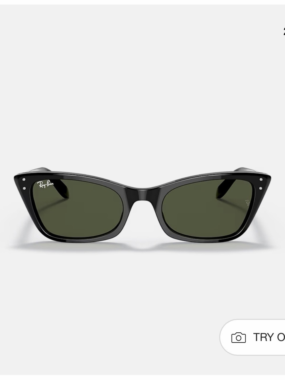 Ray-Ban Black Cat-Eye Sunglasses. Lady Burbank.